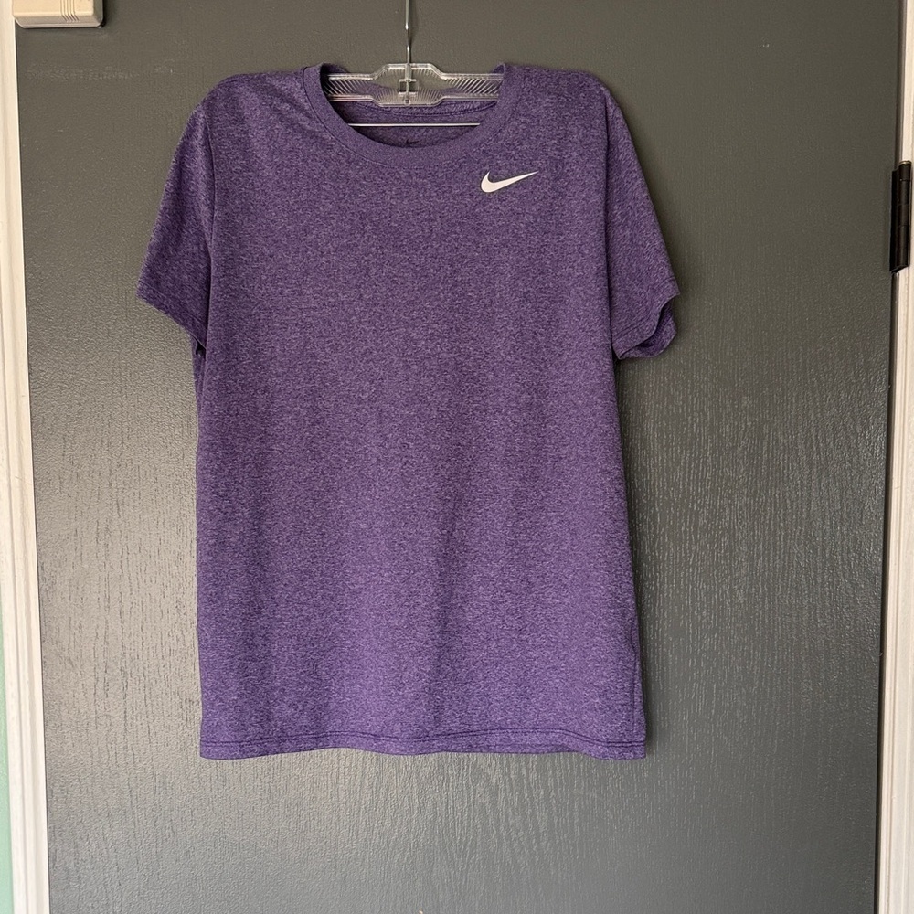 Nike Heathered Purple Tee with White Logo